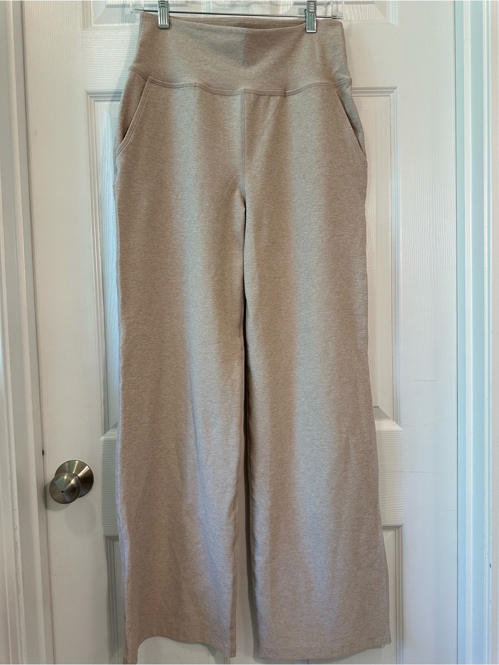 Beyond Yoga Spacedye Laid Back Wide Leg Pant size S Sand Swept Heather